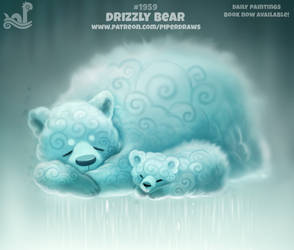 Daily Paint 1959# Drizzly Bear