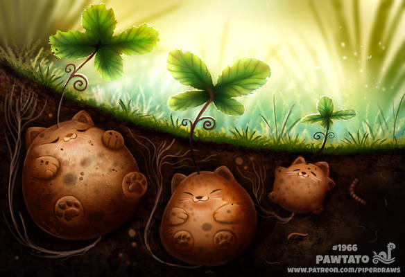 Daily Paint 1966# Pawtato