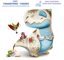 Daily Paint 1971# Teahistoric - Tearex