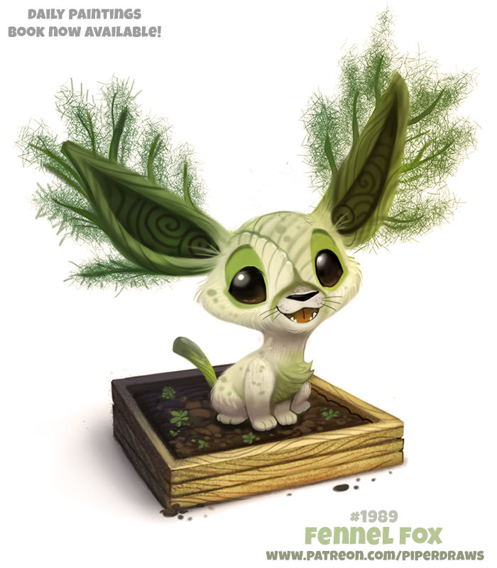 Daily Paint 1990# Fennel Fox by Cryptid-Creations on DeviantArt
