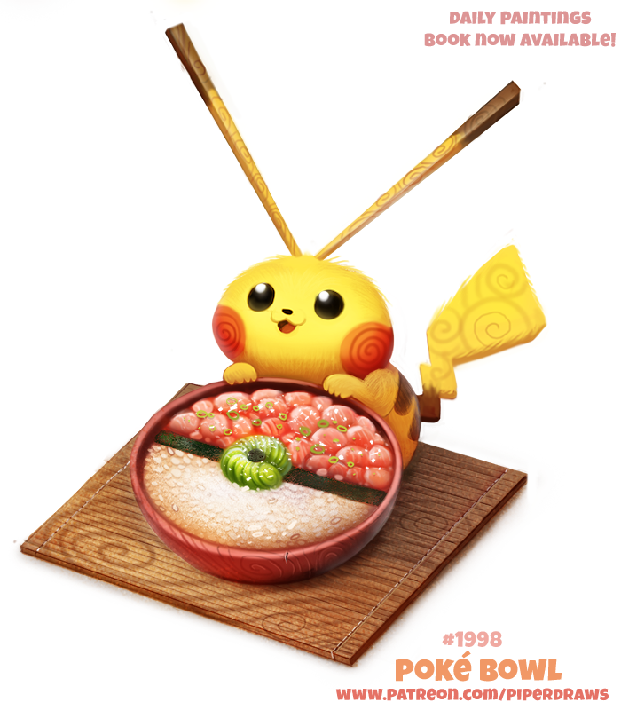 Daily Paint 1998# Poke Bowl