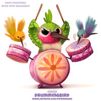 Daily Paint 2003# Drummingbird