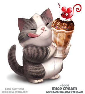 Daily Paint 2004# Mice Cream