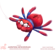 Daily Paint 2031# Jumping Spiderman