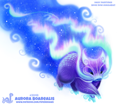 Daily Paint 2048# Aurora Boarealis