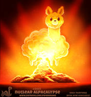 Daily Paint 2051# Nuclear Alpacalypse