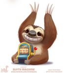 Daily Paint 2052# Sloth Machine