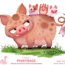 Daily Paint 2053# Piggyback