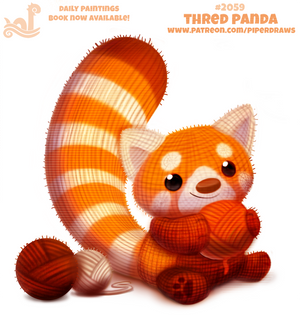 Daily Paint 2059# Thred Panda