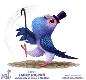 Daily Paint 2061# Fancy Pigeon