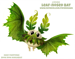 Daily Paint #2066. Leaf-nosed Bat