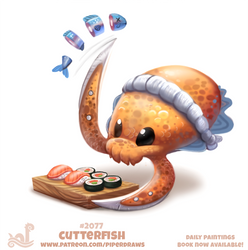 Daily Paint #2077. Cutterfish