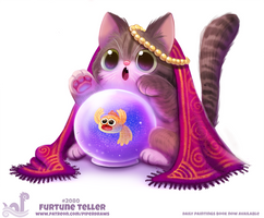 Daily Paint #2080. Furtune Teller