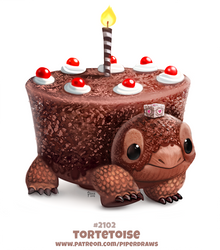 Daily Paint 2102. Torte-toise