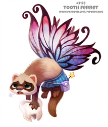Daily Paint 2123. Tooth Ferret