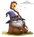 Daily Paint 2137. Grizzard by Cryptid-Creations