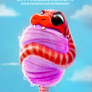 Daily Paint 2143. Cottoncandymouth