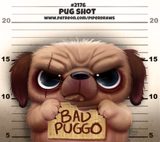 Daily Paint 2176. Pug Shot