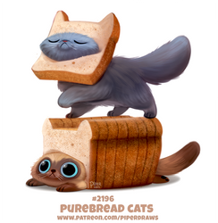 Daily Paint 2196. Purebread Cats