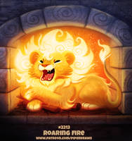Daily Paint 2213. Roaring Fire