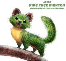 Daily Paint 2228. Pine Tree Marten