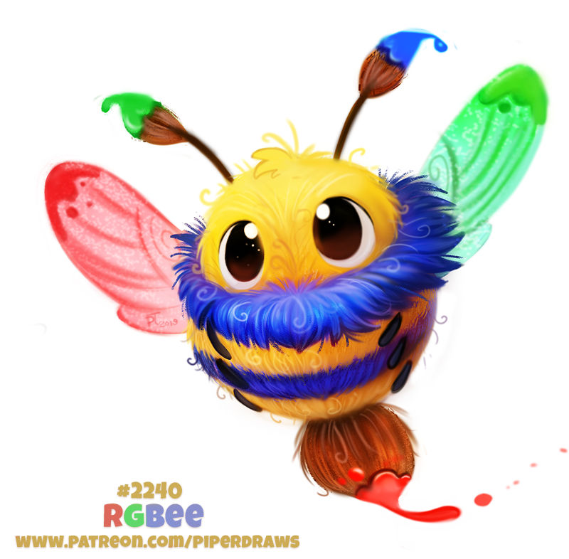 Rgbee Daily Paint 2240. RGBee by Cryptid-Creations on DeviantArt