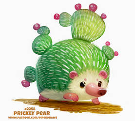 Daily Paint 2258. Prickly Pear