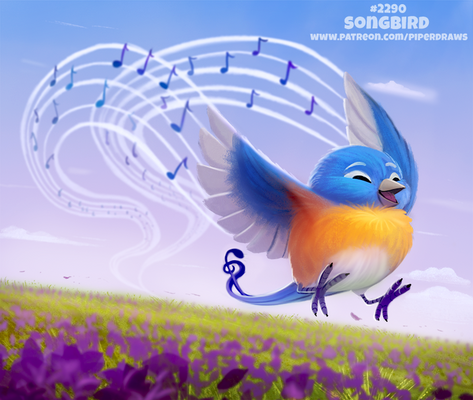 Daily Paint 2290. Songbird