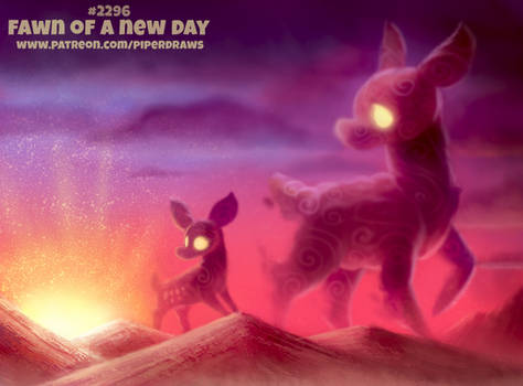 Daily Paint 2296. Fawn of a New Day