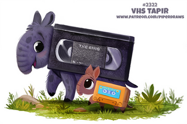 Daily Paint 2321. VHS Tapir