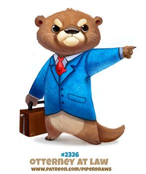 Daily Paint 2326. Otterney At Law
