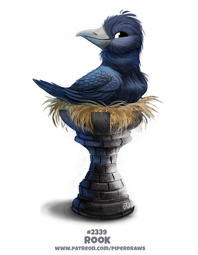 Daily Paint 2339. Rook by Cryptid-Creations on DeviantArt