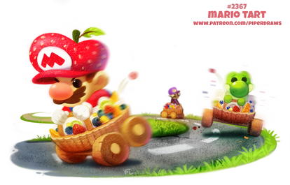 Daily Paint 2367. Mario Tart