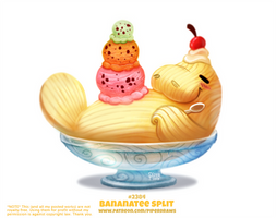 Daily Paint 2384. Bananatee Split