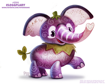 Daily Paint 2398. Eleggplant