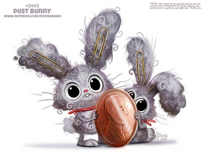 Daily Paint 2403. Dust Bunny