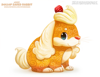 Daily Paint 2427. Dollop Eared Rabbit