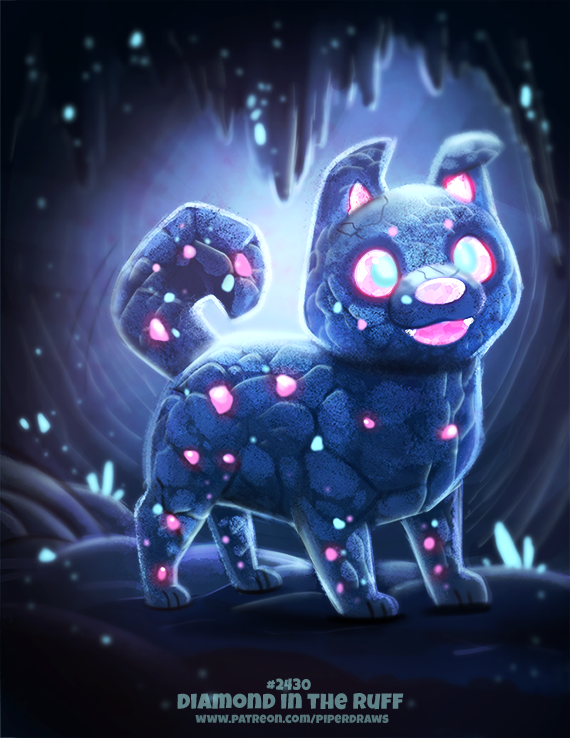 Diamond 2 Ruff Daily Paint 2430. Diamond in the Ruff by Cryptid-Creations on DeviantArt