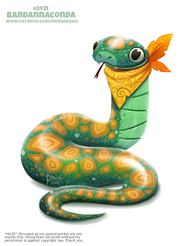 Daily Paint 2431. Bandannaconda