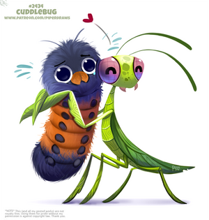 Daily Paint 2434. Cuddlebug