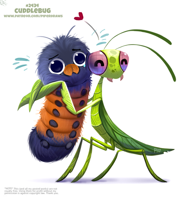 Cuddle Bug Rups Daily Paint 2434. Cuddlebug by Cryptid-Creations on DeviantArt