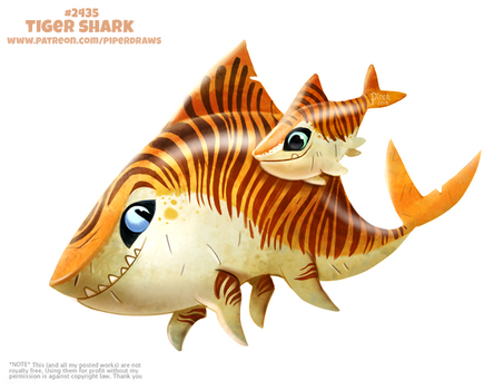 Daily Paint 2435. Tiger Shark