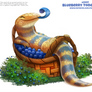 Daily Paint 2447. Blueberry Tongue Skink
