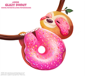 Daily Paint 2455. Glazy Donut