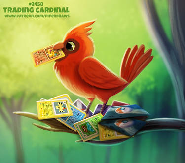 Daily Paint 2458. Trading Cardinal