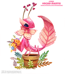 Daily Paint 2460. Orchid Mantis