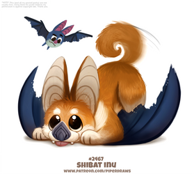 Daily Paint 2467. Shibat Inu