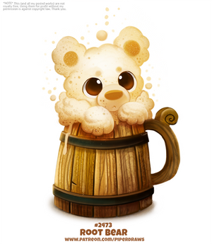 Daily Paint 2473. Root Bear