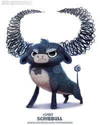 Daily Paint 2487. Scribbull