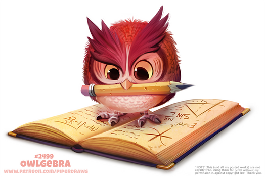 Daily Paint 2499. Owlgebra